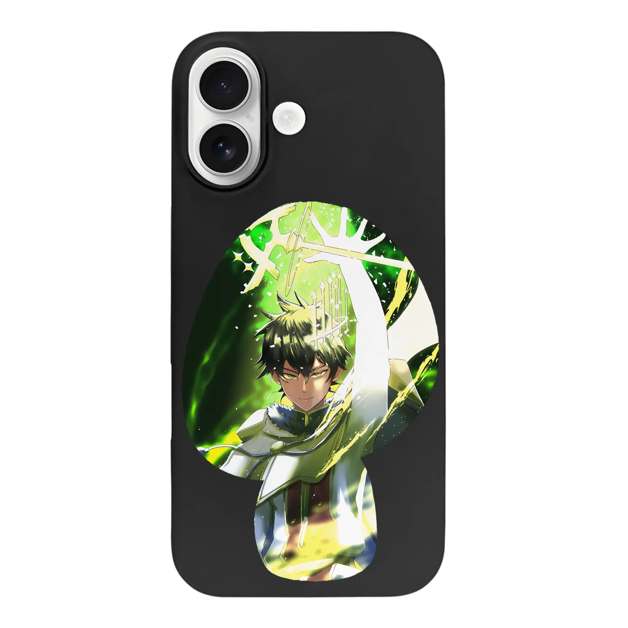 ブラッククローバー グッズ ユノ・グリンベリオール - iPhone 17 シリーズ シリコンケース 薄型 耐衝撃 指紋防止 ソフトタッチカバー 精密フィット 傷防止 保護ケース iPhone 17/17 Air/17 Pro/17 Pro Max 対応